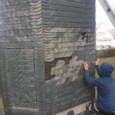 Reparaturarbeiten im unteren Teil