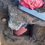 Ein mächtiger Betonbrocken aus anderer Sicht