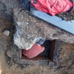 Ein mächtiger Betonbrocken aus anderer Sicht