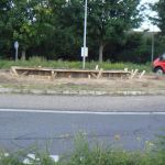 So sieht der Vorbeifahrende die fertige Schalung