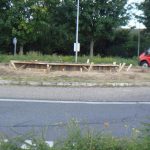 So sieht der Vorbeifahrende die fertige Schalung