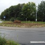 Mit der Baggerschaufel waren die drei großen Wurzeln nicht zu entfernen.