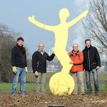 Parallel zu den Arbeiten am Kreisel wird mit einem Entwurf die Größe ermittelt