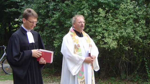 Pfarrer Christoph Tebbe und Pastor Achim Brennecke