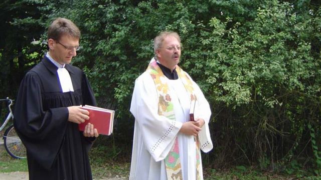 Pfarrer Christoph Tebbe und Pastor Achim Brennecke