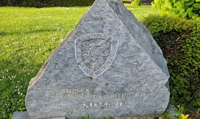 Grabstein Balscheit auf dem alten Friedhof